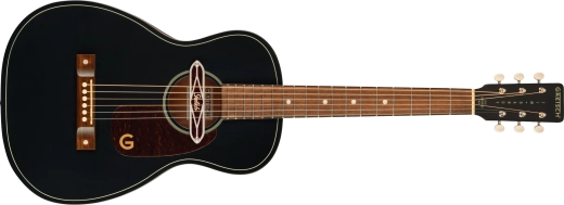 Gretsch Guitars - Deltoluxe Parlor Acoustic Guitar, Walnut Fingerboard and Tortoiseshell Pickguard - Black Top