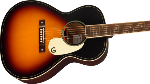 Jim Dandy Concert Acoustic Guitar, Walnut Fingerboard with White Pickguard - Rex Burst