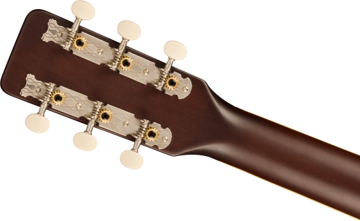 Jim Dandy Dreadnought Acoustic Guitar, Walnut Fingerboard with White Pickguard - Rex Burst