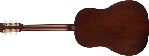 Jim Dandy Dreadnought Acoustic Guitar, Walnut Fingerboard with White Pickguard - Rex Burst