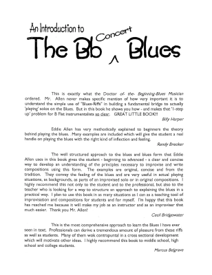 An Introduction to the Bb Concert Blues - Allen - Trumpet - Book