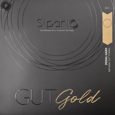 Gold Gut Pedal Harp String, 2nd Octave E