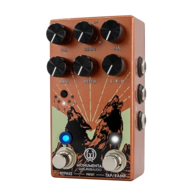 Monumental Stereo Harmonic Tap Tremolo - Orange