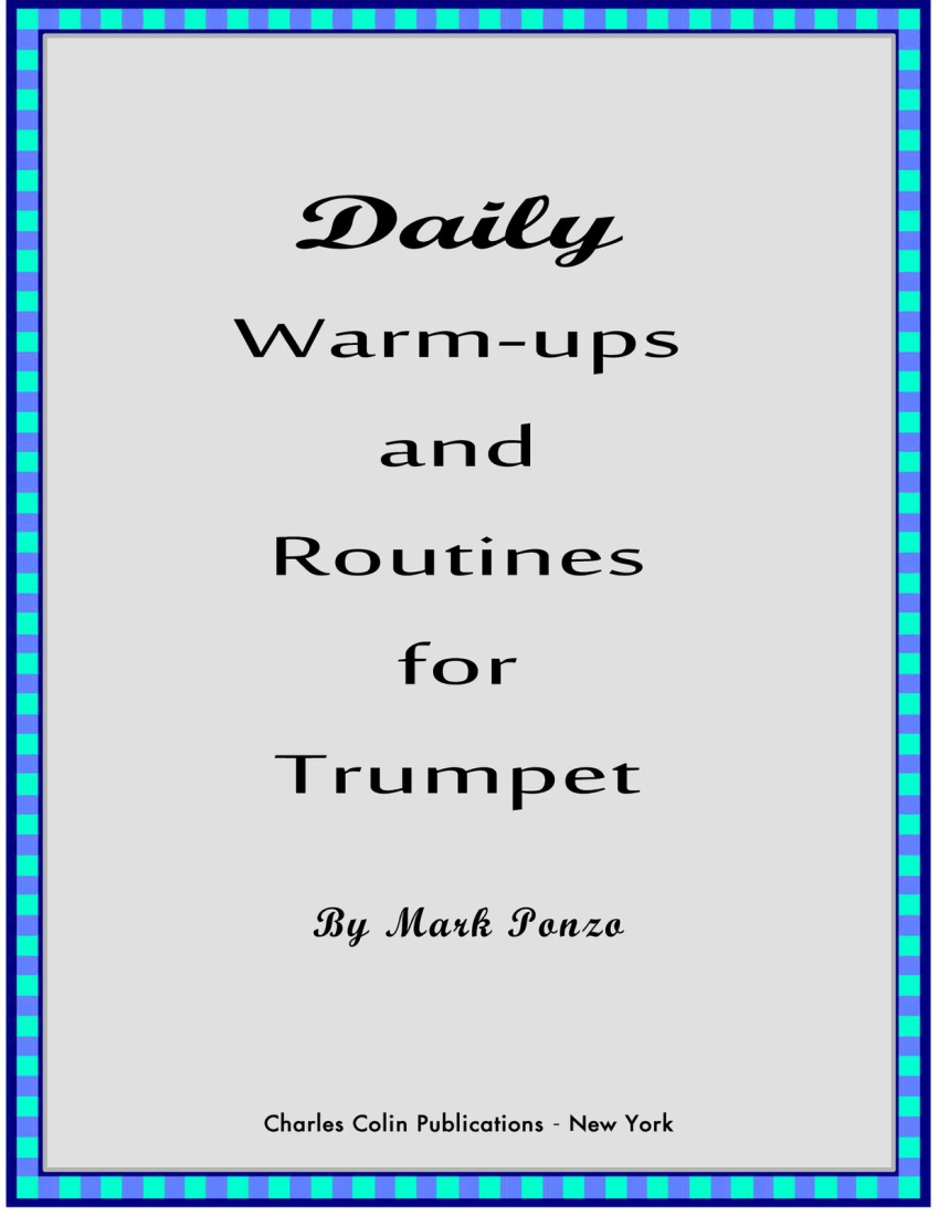 Daily Warm-ups and Routines - Ponza - Trumpet - Book