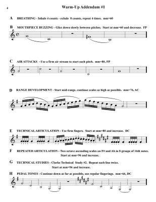 Daily Warm-ups and Routines - Ponza - Trumpet - Book