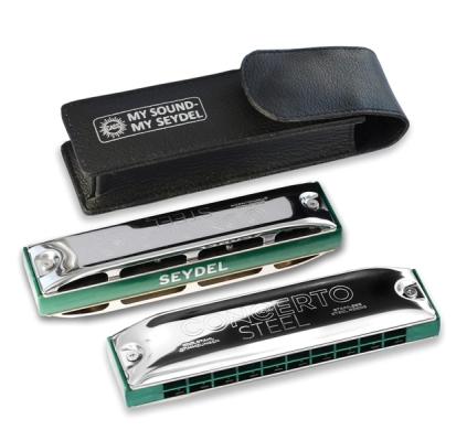 Concerto Steel Octave Harmonica - Key of Bb