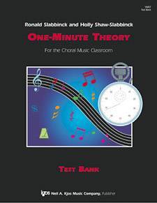 Kjos Music - One-Minute Theory - Test Bank