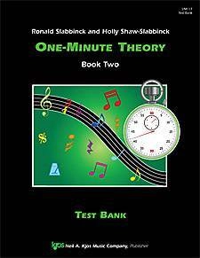 Kjos Music - One-Minute Theory, Book 2 - Test Bank