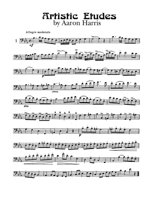 Advanced Artistic Etudes - Harris - Trombone - Book