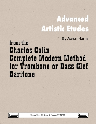Charles Colin Publications - Advanced Artistic Etudes - Harris - Trombone - Book
