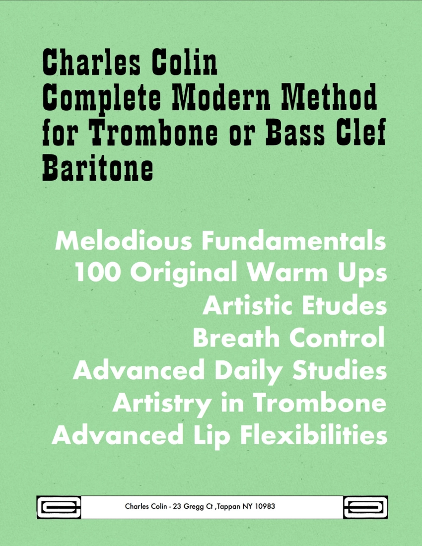 Colin Complete Method For Trombone