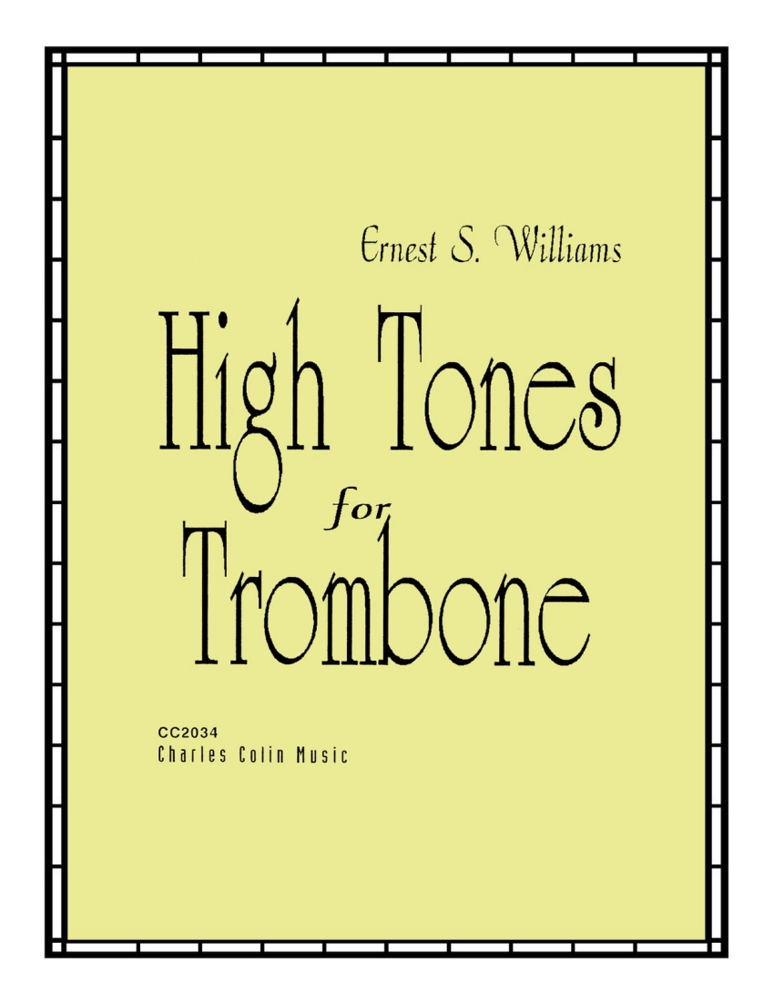 High Tones for Trombone - Williams - Trombone - Book