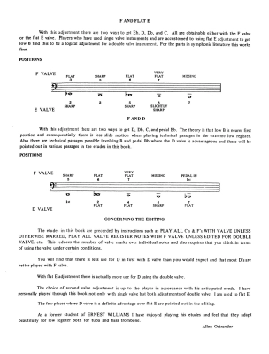 Low Tone Studies (from the works of Ernest S. Williams) - Ostrander - Double-Valve Bass Trombone - Book