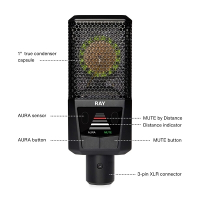 Ray Condenser Mic with Aura Technology