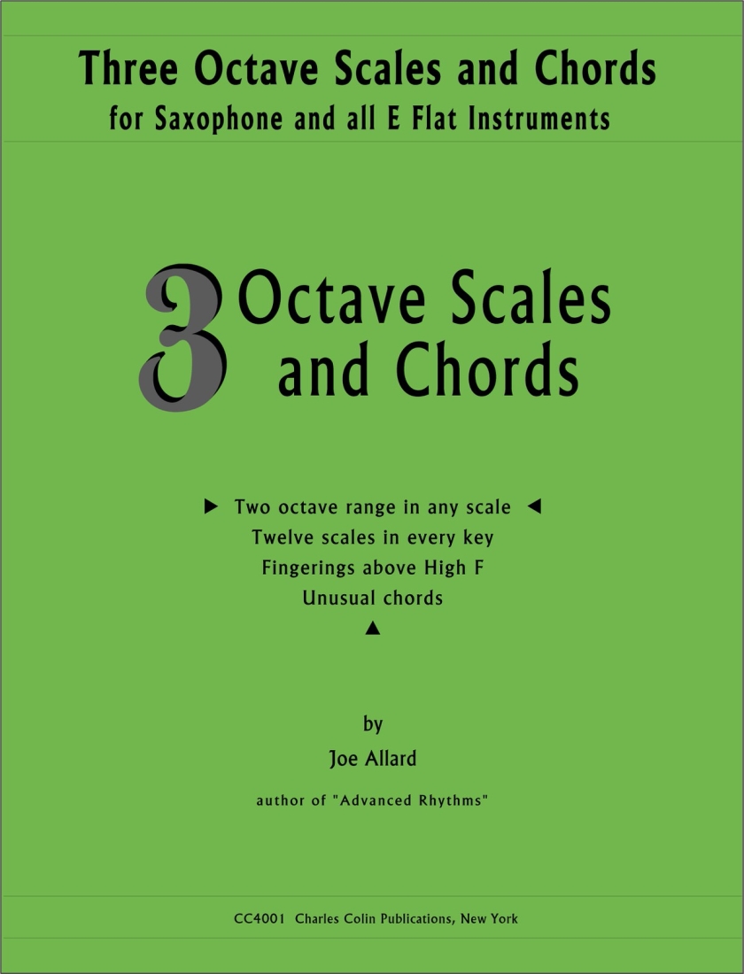 3 Octave Scales and Chords - Allard - Saxophone - Book