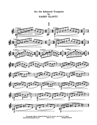 The Complete Harry Glantz: 52 Famous Trumpet Studies - Glantz - Trumpet - Book