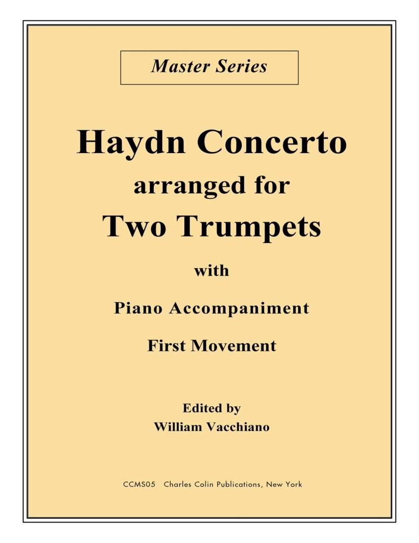 Haydn Concerto, First Movement - Haydn/Vacchiano - 2 Trumpets/Piano - Book