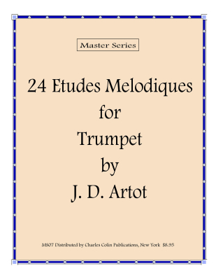 Charles Colin Publications - 24 Etudes Melodiques - Artot - Trumpet - Book