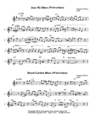 Great Cornet Solos of Bix Beiderbecke - Ecklund - Trumpet - Book
