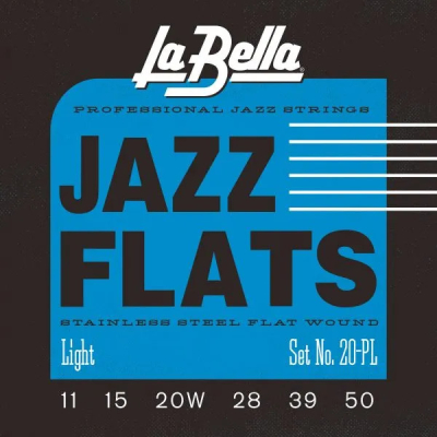 La Bella - 20PL Jazz Flats Steel String Set - 11-50