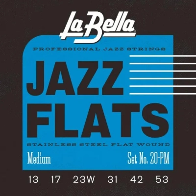 La Bella - 20PM Jazz Flats Steel String Set - 13-53