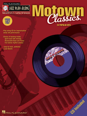 Motown Classics: Jazz Play-Along Volume 107 - Book/CD