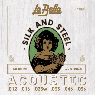 La Bella - 710M Silk and Steel String Set - Medium