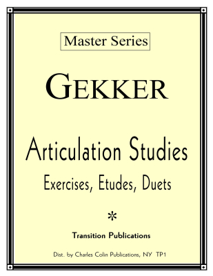 Charles Colin Publications - Articulation Studies: Exercises, Etudes, Duets - Gekker - Trumpet - Book