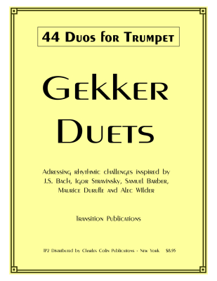 Charles Colin Publications - 44 Duos - Gekker - Trumpet - Book