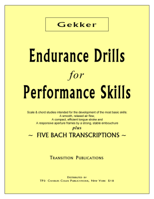 Charles Colin Publications - Endurance Drills for Performance Skills Gekker Trompette Livre