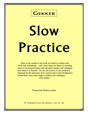 Charles Colin Publications - Slow Practice - Gekker - Trumpet - Book