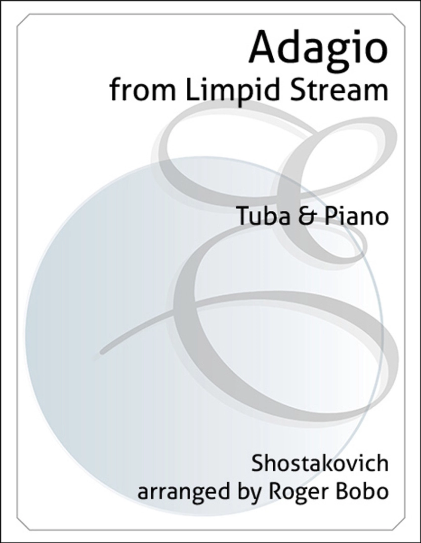 Adagio from Limpid Stream - Shostakovich/Bobo - Tuba/Piano - Sheet Music