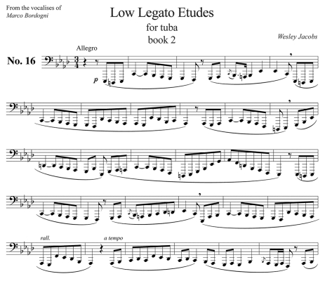 Low Legato Etudes Vol. 2 - Jacobs - Tuba - Book