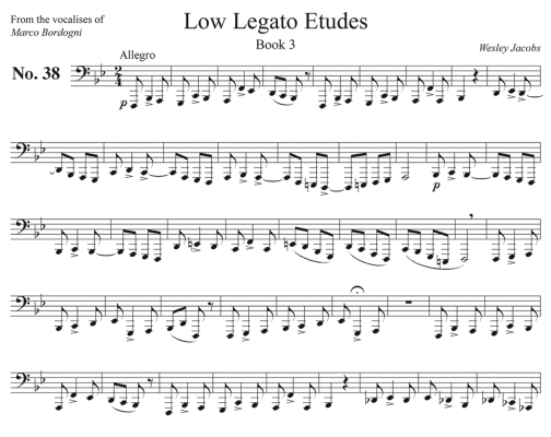 Low Legato Etudes Vol. 3 - Jacobs - Tuba - Book