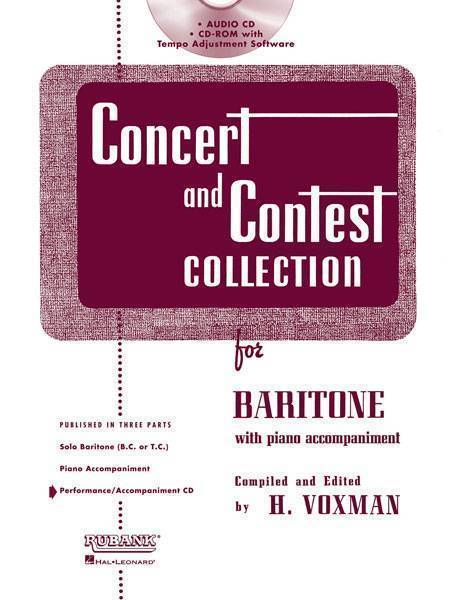 Concert and Contest Collection for Baritone - Accompaniment CD