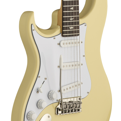 John Mayer Silver Sky SE Rosewood Electric Guitar with Gigbag, Left-Handed - Moon White