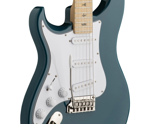 John Mayer Silver Sky SE Maple Electric Guitar with Gigbag, Left-Handed - Nylon Blue