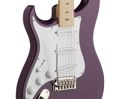 John Mayer Silver Sky SE Maple Electric Guitar with Gigbag, Left-Handed - Summit Purple