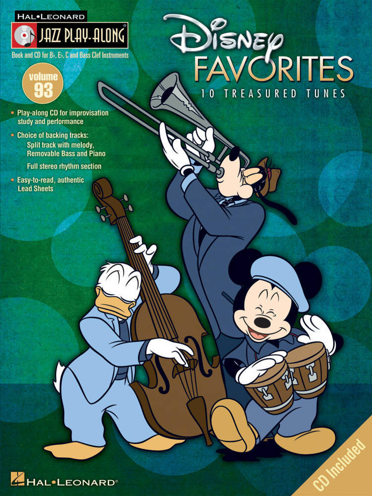 Disney Favorites: Jazz Play-Along Volume 93 - Book/CD