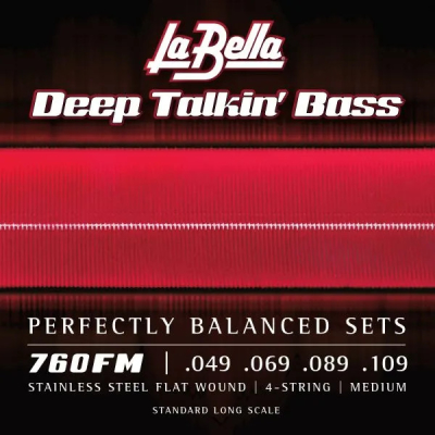 La Bella - Deep Talkin Bass Flats 4 String Set - Medium