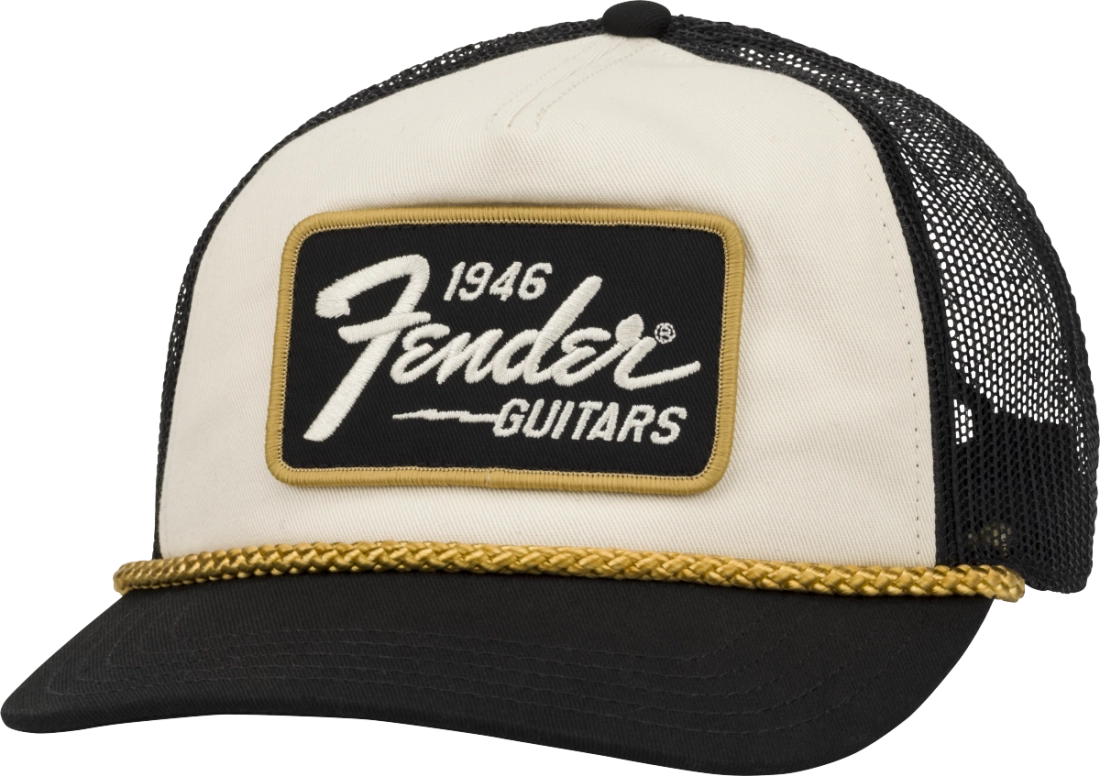 Fender 1946 Gold Braid Hat - Cream/Black
