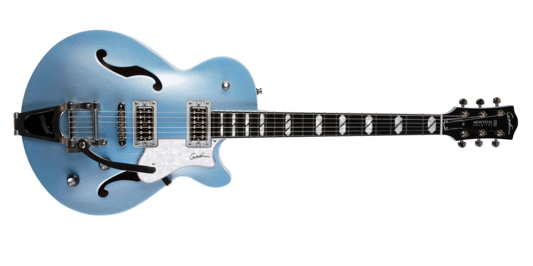 Montreal Premiere LTD Semi-Hollow Electric Guitar with Gigbag - Imperial Blue