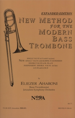 New Method for the Modern Bass Trombone (4th Expanded Edition) - Aharoni - Bass Trombone - Book