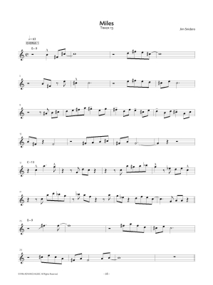 Jazz Conception  - Snidero - Alto/Baritone Saxophone - Book/Audio Online