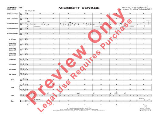 Midnight Voyage - Calderazzo - Jazz Ensemble - Gr. 4
