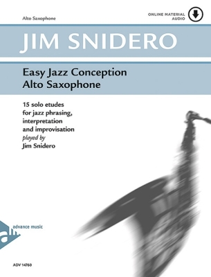 Advance Music - Easy Jazz Conception Alto Saxophone - Snidero - Alto Saxophone - Book/Audio Online