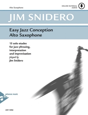 Advance Music - Easy Jazz Conception  - Snidero - Alto Saxophone - Book/Audio Online