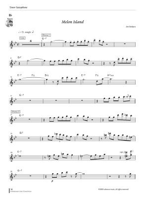 Intermediate Jazz Conception - Snidero - Tenor Saxophone - Book/Audio Online