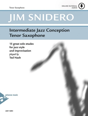 Advance Music - Intermediate Jazz Conception Snidero Saxophone tnor Livre avec fichiers audio en ligne