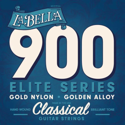 La Bella - Elite-900 Classical Guitar Strings - Gold Nylon